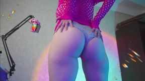 hairypussyangel - update #7 - cyberpunk 2077 cosplay cyborg girl blue hair, hairy pussy dirty ass great orgasm - jul 05, 2024