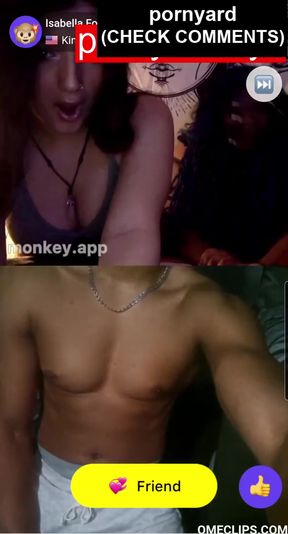 Homemade teens enjoy a webcam chat
