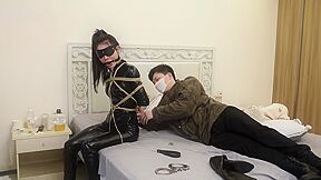 Asian Catsuit Bondage