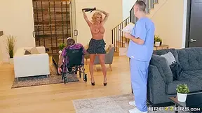 Tattooed Blonde Milf Gets Her Pussy Filled With Messy Cum After A Good Fuck With James Lee, Keiran Lee And Joslyn James