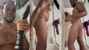 sexyjeff419 plays with 14 inch dildo