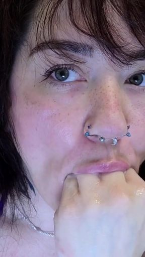 Vibrator, Dildo, &amp; Hands Masturbation - Fisting To Creamy Orgasm   Clip 3