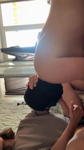 My slaves sucks my strapon