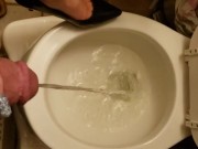 Real amateur girl heps me piss while wearing high heels