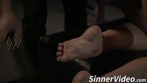 Little bitch enjoys the dark side of sex with her new fucker