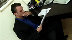 Boss hard and deep fucks office secretary with big tits