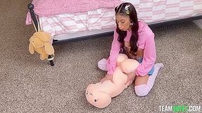 Sona Bella - Tiny Pillow Humper Finally Tries A Real Cock