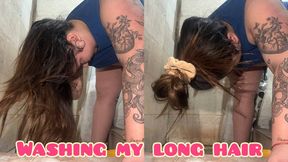 Washing my long hair