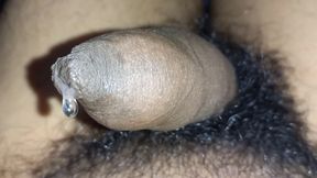 Tight Foreskin Phimosis Dick Closeup Dripping Precum Until Cum