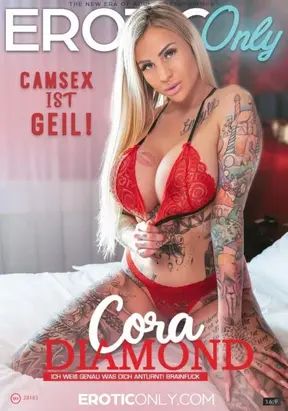 Hot tattooed Cora Diamond shows off her sexy Body