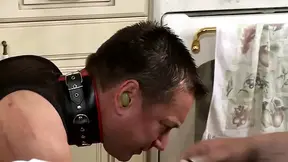 Submissive Slave Covered in Messy Delight