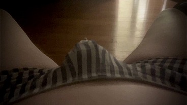 Boy Found His Stepdad's Self Video of His Soft Cock Premature Cumming Handsfree