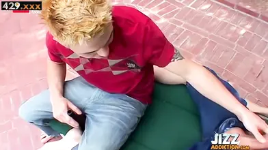 Teenage Paradise #2 - Older Guy Fucks Two Hot Blonde Twins Outdoors
