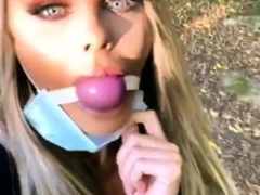 Blonde Natasha Marley with big boob