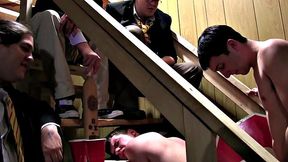 College Str8 Hazd In Asshole for Voyeur Fraternity