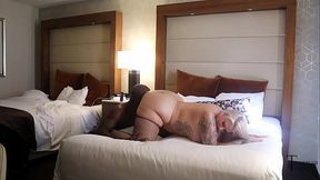BIG BOOTY BLONDE LUCKY B DALLAS GETS A MASSAGE THEN A BIG BLACK COCK