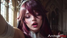 the way rosaria is doing things to my dick... i had no idea she was so naughty [ai]