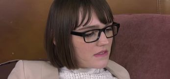 TS Claire Tenebrarum Seduced & Facialized By Tattooed Stud