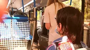 Boy Masturbating On Bus