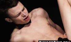 Submissive twink barebacked by kinky dominant daddy