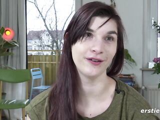 Ersties - Jade feels herself, touches herself and comes with feeling