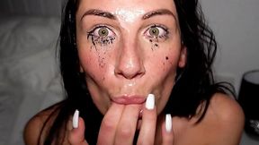 Tiny Teen Faces Covered in Huge Cumshots Compilation