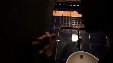 227 / suker dick in glory holes of toilett of bar