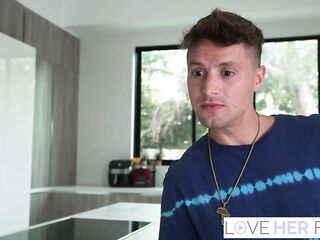 Inked Angel Lacey Jayne Treats Sexually excited Rod A Delightsome Footjob