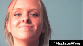 Busty Blonde Innocent Teen Brittany Strip Teases On Webcam!