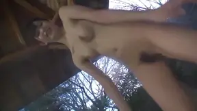 Gorgeous chick Mira Tamana enjoys hot sex in a bath outdoors 3