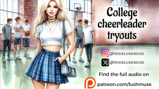 College Cheerleader Tryouts [Erotic audios]