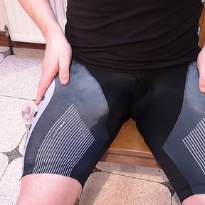 Lycra and oil