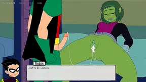 Starfire Ignites Raven Terras Forbidden Lust in Hot Teen Titans Tryst