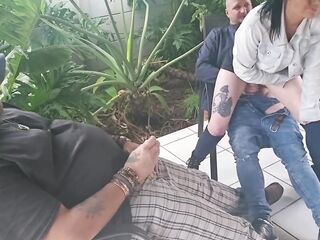 Cuckqueen screwing neighbor during the time that i see and masturbate