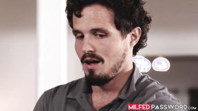 ”Very big breasted mommy Casca Akashova endures a heavy meat penetrating her bald cun”