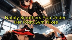 Sweaty Sneaker Domination - Nataly Smothers You Under Her Post-Gym Nikes