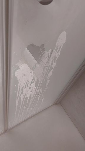 Abundant cumshot in the shower