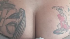 WOW I sit on his cock and fill him with wet farts