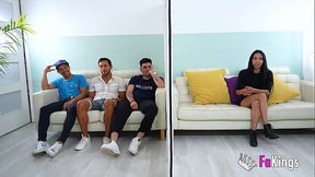 She FUCKS THEM ALL! Sole Vargas has no limits and do a GANGBANG on her blind date