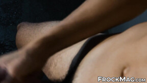 ”Beautiful Ben Masters shoots creamy loads on his boss after stroking his fat ro”