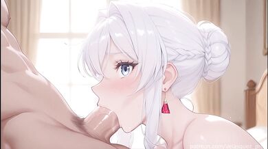 Scarlet’s gift wrecked her tight raw anal until she choked on my big cock