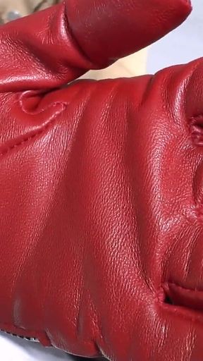 Intense Sniffing of My Red Leather Gloves, Lady Victoria Valente