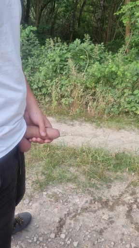 Hungarian guy peeing in a deserted area. Ep3