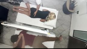 Swapping Spouses: Busty Blonde Gets Railed By Massage Therapist while Hubby Watches