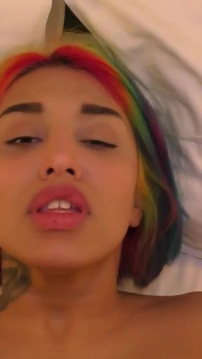 Captivating moment from &quot;Filty cosplay slut Roxy just turned 18 yo! Fucked a stranger &amp; licked his balls&quot;