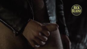 Stud with big hairy retro cock gets fast handjob and cumshot