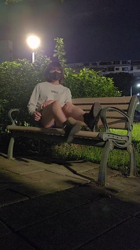 Very Sexy Amateur Shemale Ting Xuan Masturbating Outdoor
