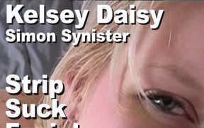 Kelsey Daisy & Simon Synister strip suck facial