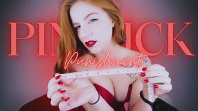 Pin Dick Punishment: Redhead Domme Humiliates her Slave about his Small Dick