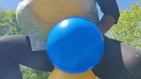 Balloon Play, Balloon Stuff & Pop in yard
